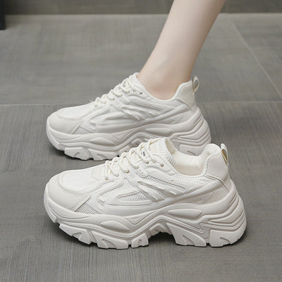 Zapatillas Blancas Deportivas con Suela Gruesa y Transpirables - Image 7