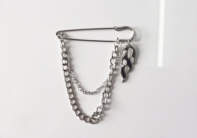 Broche Pin Cadena Viento Helado - Accesorios Hip Hop Cruz Llama