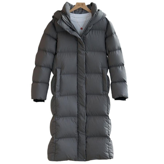 Abrigo Largo Acolchado Extra Largo para Mujer - Chaqueta Térmica Hasta la Rodilla - Image 5