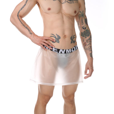 Pantalón Minifalda PVC Transparente para Hombre con Laterales Abiertos - Image 28