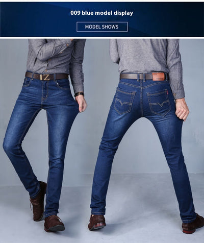 Jeans Hombre Corte Recto Suelto con Elastano - Image 11