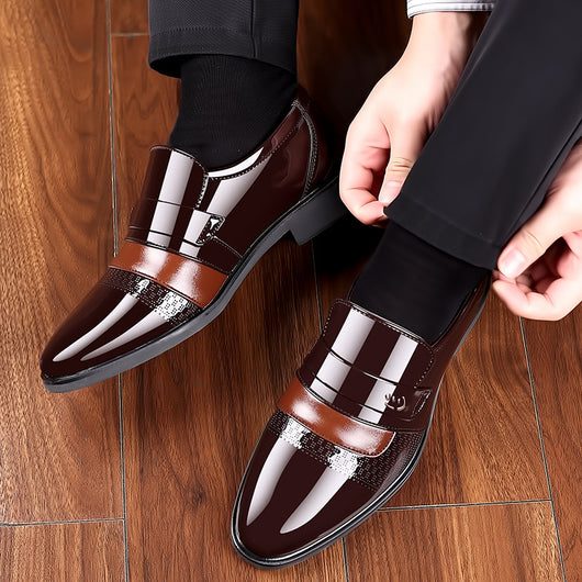 Zapatos Oxford Casuales de Cuero Charolado para Hombre - Image 7