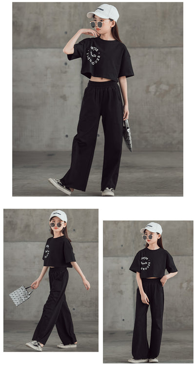 Conjunto Estampado: Camiseta Manga Corta + Pantalón Ancho Pierna Recta - Image 21