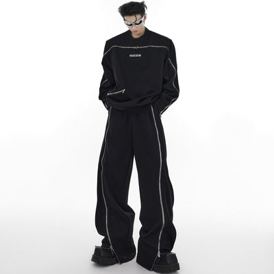 Sudadera Deportiva Oversized con Cierre de Cremallera y Hombreras Acolchadas - Image 14