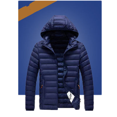 Chaqueta de Plumón Corta para Hombre - Algodón y Abrigo Ligero - Image 3