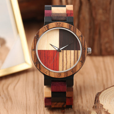 Reloj Digital Creativo de Madera Pantalla Full Color - Image 7