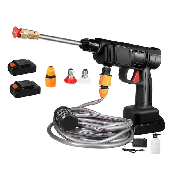 Lavadora de Auto Inalámbrica de Alta Presión - Kit Completo para el Hogar