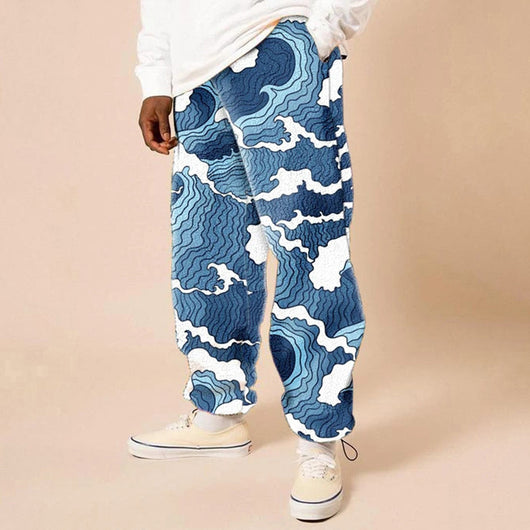 Pantalones Sueltos Estampados Cintura Media para Hombre - Colección Otoño - Image 18
