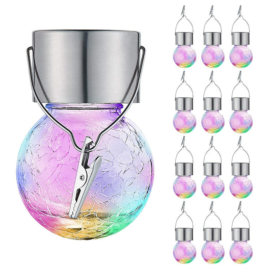 Lámpara Solar de Cristal Crack Ball - Iluminación Decorativa Exterior - Image 9