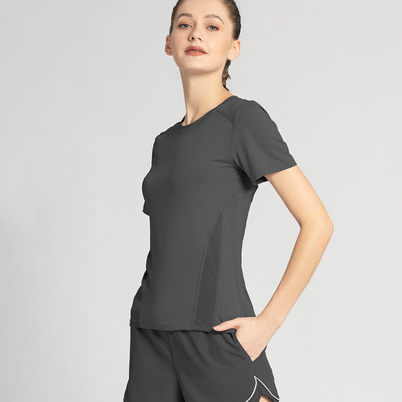 Playera de Yoga Transpirable de Secado Rápido para Fitness
