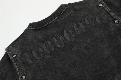 Playera Personalizada Punk con Letras para Hombre - Image 12