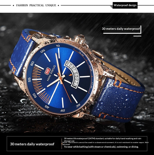 Reloj Deportivo para Hombre con Calendario, Pantalla Luminosa y Correa de Cuero Genuino - Image 12