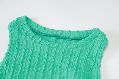 Vestido Tejido sin Mangas Cuello Redondo para Mujer - Estilo Otoño - Image 23