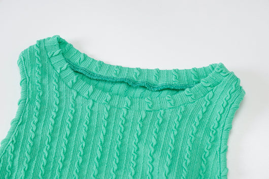 Vestido Tejido sin Mangas Cuello Redondo para Mujer - Estilo Otoño - Image 23