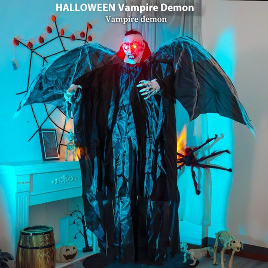 Colgante Murciélago Vampiro Luminoso con Inducción - Decoración Atmosférica