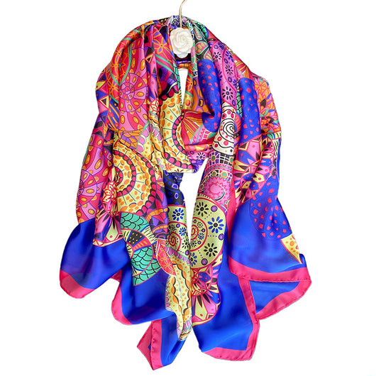 Toalla de Playa Larga para Mujer con Estampado Floral - Image 13