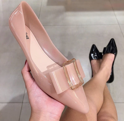 Zapatos Elegantes de Punta Cuadrada con Nudo Simple para Mujer - Image 2