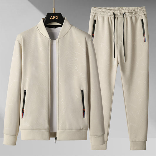 Conjunto Deportivo Casual de Dos Piezas con Cuello Alzado para Hombre - Image 6