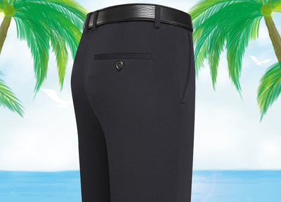 Pantalones Casuales Holgados para Hombre Cintura Alta Corte Recto - Image 5