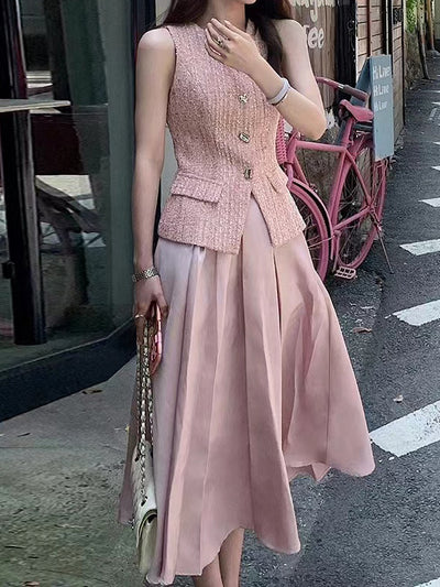 Conjunto Vestido Midi con Top Fresco para Verano - Image 8