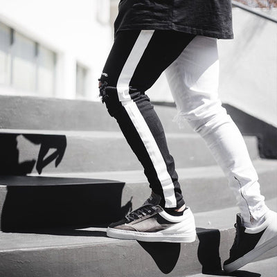 Pantalones Casuales para Hombre con Detalles Rotos - Image 11