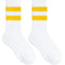 Calcetines Deportivos de Control con Rayas - Algodón Fitness Mid-Alto
