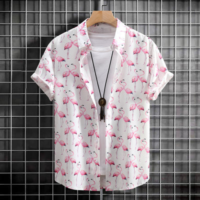 Camisa Manga Corta con Estampado Digital para Hombre - Image 4