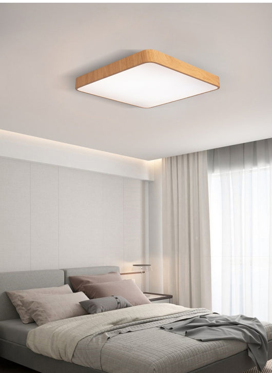Lámpara de Techo Moderna Nordic con Diseño de Madera y Estructura de Hierro - Image 7