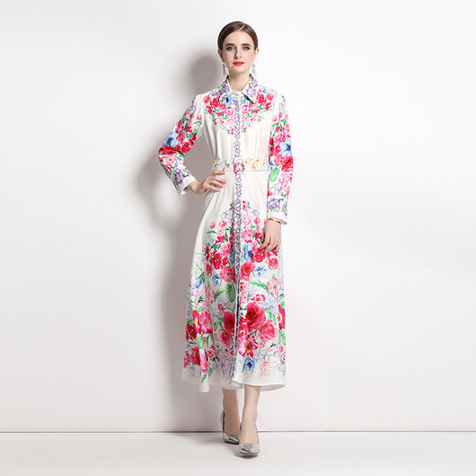 Vestido Elegante Estampado para Vacaciones - Image 7