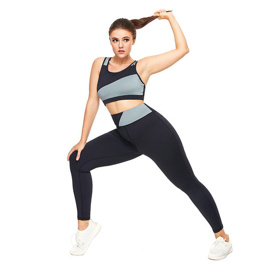 Ropa Deportiva Talla Grande para Mujer - Conjunto Yoga y Fitness con Diseño Combinado - Image 5