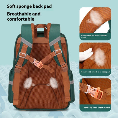 Mochila Escolar de Gran Capacidad Ligera y Resistente para Primaria - Image 4
