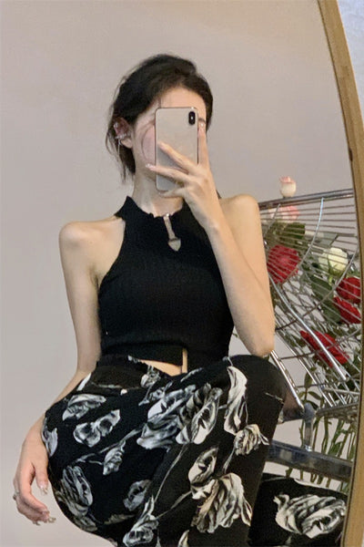 Chaleco Negro Sin Mangas con Hombros Descubiertos - Top de Diseño Moderno para Mujer - Image 9