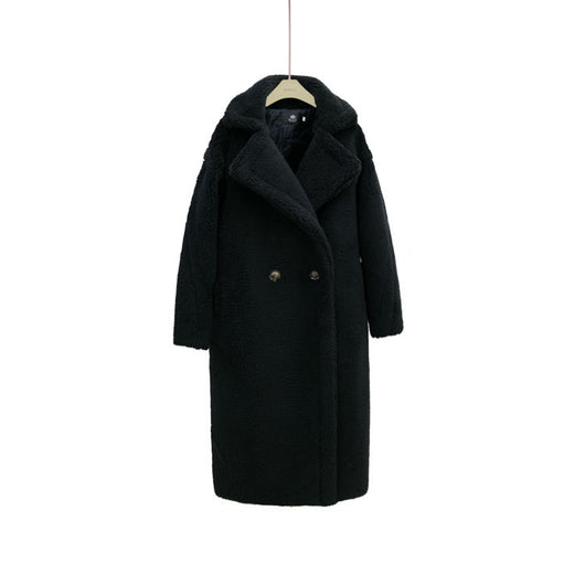 Abrigo Largo de Lana Esponjosa para Mujer - Elegancia Invernal - Image 17