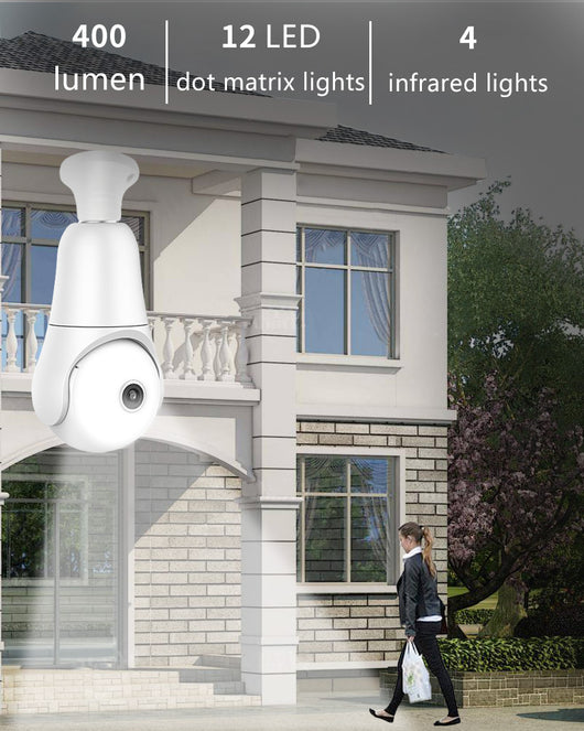 Cámara WiFi Inteligente en Foco LED con Visión Nocturna y Control Remoto - Image 12