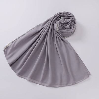 Pañuelo Chifón Malayo Diamond Bright con Bordes Largos - Image 10