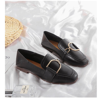 Zapatos de Cuero Británicos Clásicos con Punta Cuadrada y Suela Blanda - Image 15