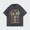 Camiseta Hombre Cuello Redondo Manga Corta Diseño Calavera Algodón