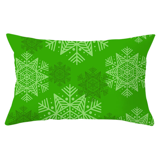 Funda de Almohada Navideña Serie Verde con Estampado Piel de Melocotón - Image 4