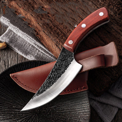 Cuchillo Deshuesador Forjado y Hoja de Sacrificio Martillada - Image 5