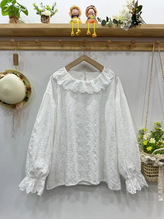 Blusa Suelta Bordada Estilo Artístico - Versátil y Cómoda - Image 7