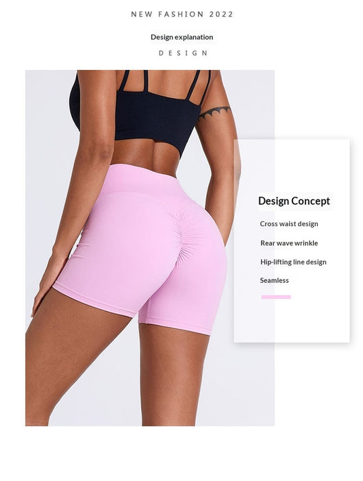 Pantalones Yoga Levantacaderas de Cintura Alta Plisados - Estilo Europeo - Image 18