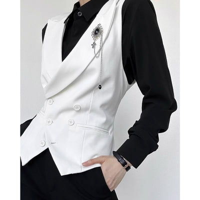 Chaleco de Traje para Mujer Blanco Entallado - Elegancia Sofisticada - Image 4