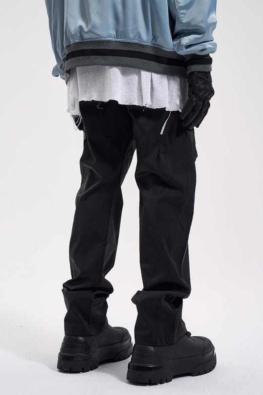 Pantalones Sueltos de Seda Plisada para Hombre - Comodidad Casual - Image 5