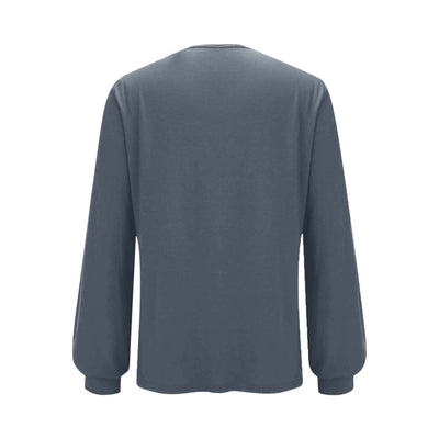Blusa Suéter Holgada con Lentejuelas y Cuello Redondo - Manga Larga Casual - Image 13