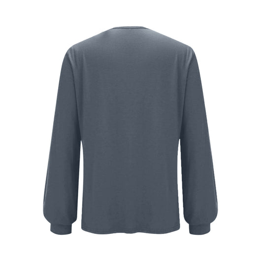 Blusa Suéter Holgada con Lentejuelas y Cuello Redondo - Manga Larga Casual - Image 13