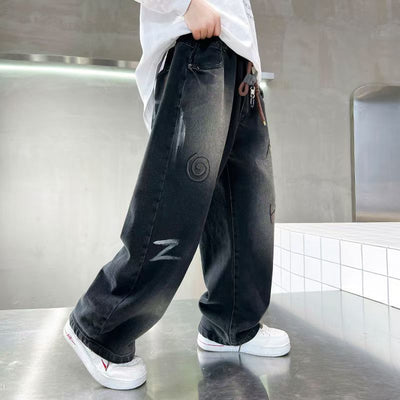 Jeans Infantiles Estilo Coreano para Primavera y Otoño - Image 4