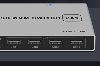 Switch KVM DisplayPort 2x1 4K 60Hz para 2 PCs - Image 10