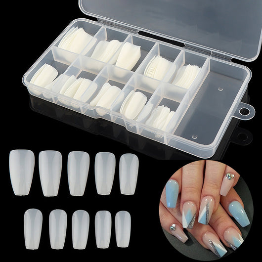 100 Uñas Postizas de Ballet en Caja Transparente Natural - Image 13