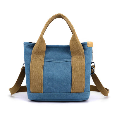 Bolsa de Lona Estilo Coreano de Gran Capacidad para Viajes y Uso Diario - Image 13