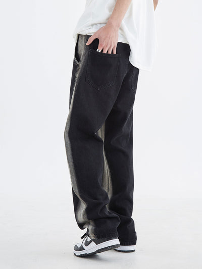 Jeans Retro Americano con Degradado Negro para Hombre - Image 3